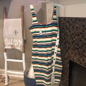 Express NWT midi striped dress